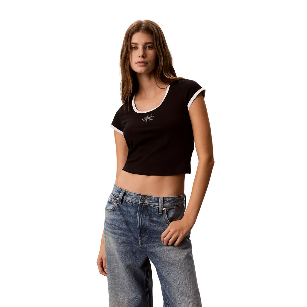 تيشيرت Monologo Graphic ‏Calvin Klein ـ نسائي — صورة 2