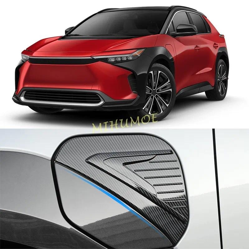 คาร์บอนไฟเบอร์รถชาร์จพอร์ตฝาครอบ Trims สําหรับ Toyota bZ4X 2023 2024 2025 อุปกรณ์เสริม