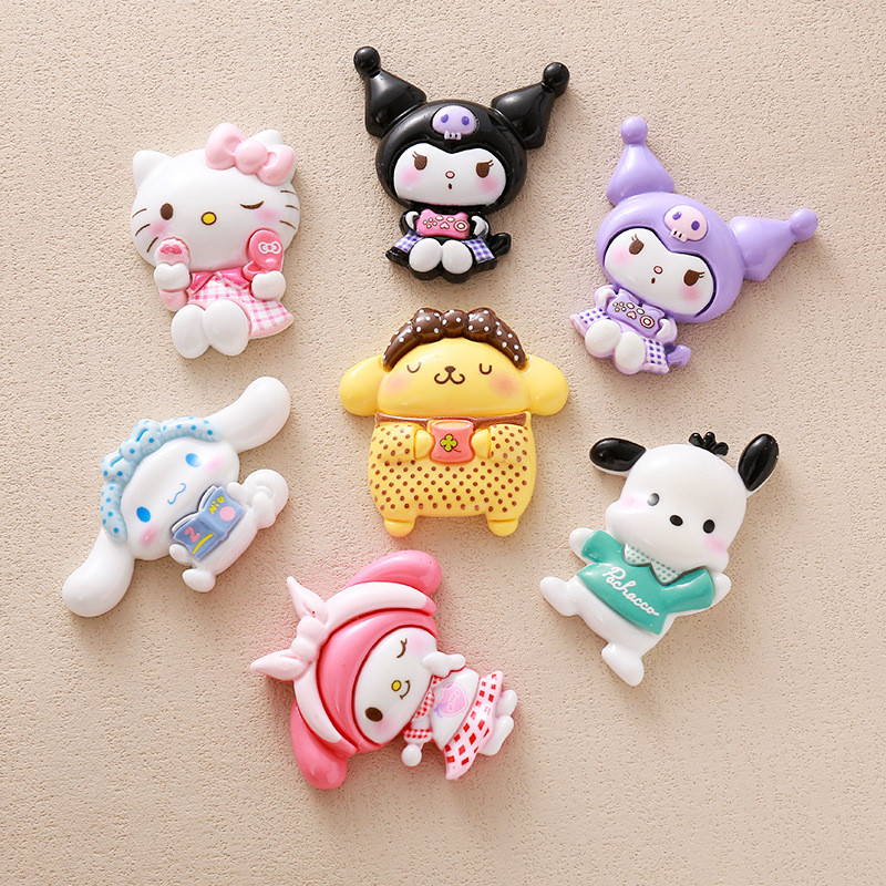 อุปกรณ์ DIY สำหรับทำเอง ของเล่นการ์ตูนแมวหูโตและสุนัข พร้อมอุปกรณ์ตกแต่งHairpin และเคสโทรศัพท์สำหรับเด็ก