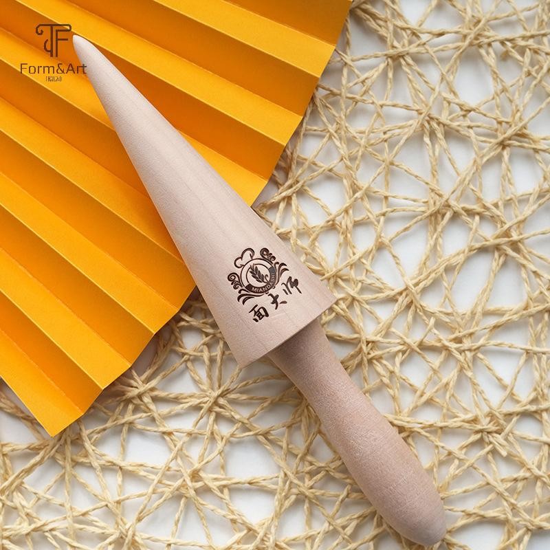 Form & Art ไม้ม้วนไข่ไอศกรีมกรวยแม่พิมพ์เกลียวครัวซองต์ครีมฮอร์น Moulds ไข่เจียววาฟเฟิล Roller Pastr