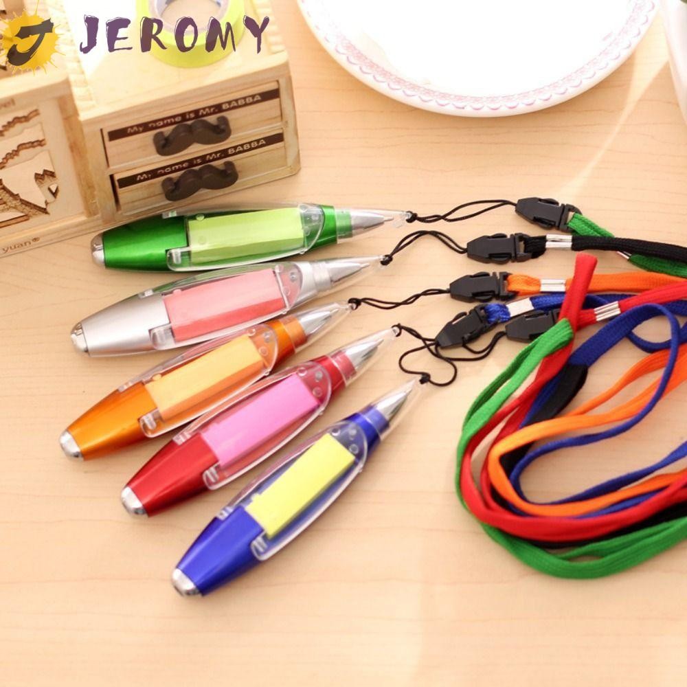JEROMY ปากกาลูกลื่น 3in1, เครื่องเขียนแปลกใหม่เขียนปากกาลายเซ็นมัลติฟังก์ชั่นอย่างราบรื่น, อุปกรณ์การเรียนผ่อนคลายอารมณ์น่ารักปากกาเป็นกลาง Quick-Drying ของขวัญวันครู