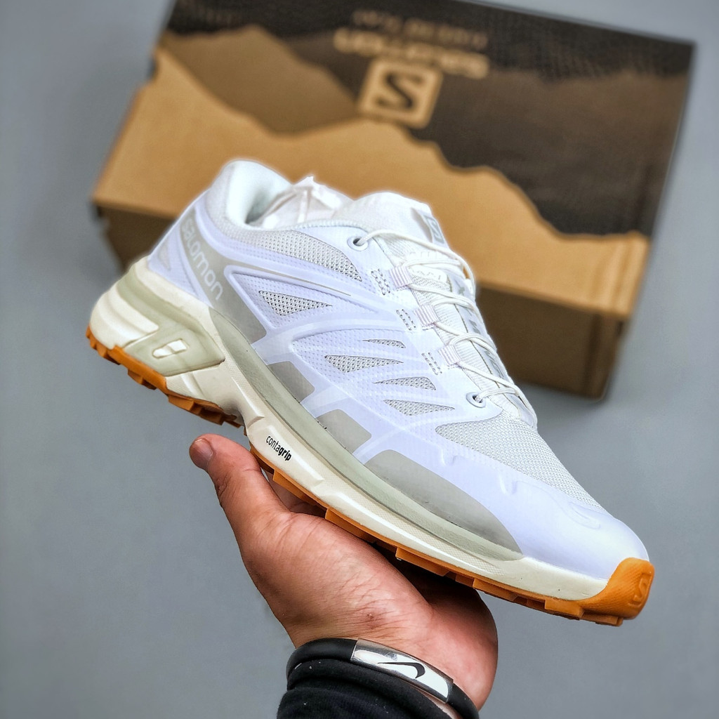 SALOMON XT-Wings 2 รองเท้ากีฬาผู้ชายขั้นสูงการดูดซับแรงกระแทกกันลื่นข้ามประเทศรองเท้าวิ่งกลางแจ้ง