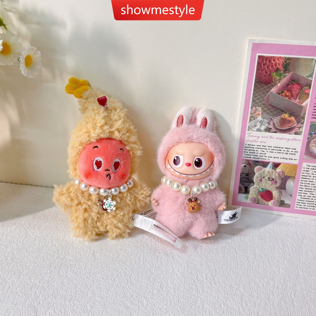 SMS สร้อยคอตุ๊กตาสําหรับ labubu 4.0 Pin สําหรับความรักสร้อยคอไข่มุกคริสต์มาสสําหรับ Twinkle Swaver t