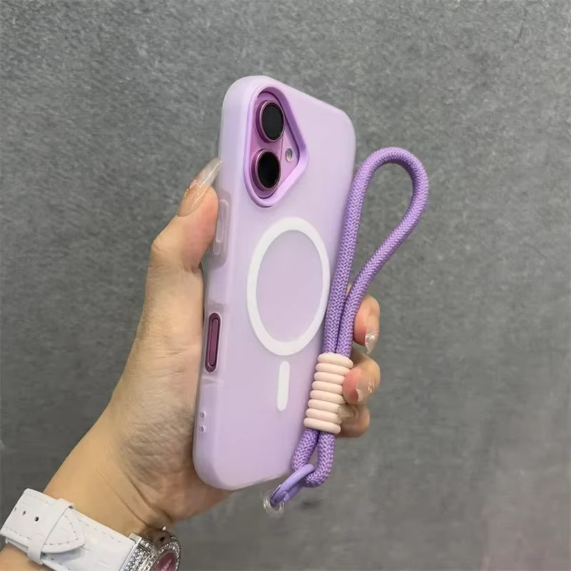 2-in-1 สีเยลลี่เคสโทรศัพท์แม่เหล็กสําหรับ iPhone 17 11 12 13 14 15 16 Pro Max PC+TPU ฝาครอบแม่เหล็กส