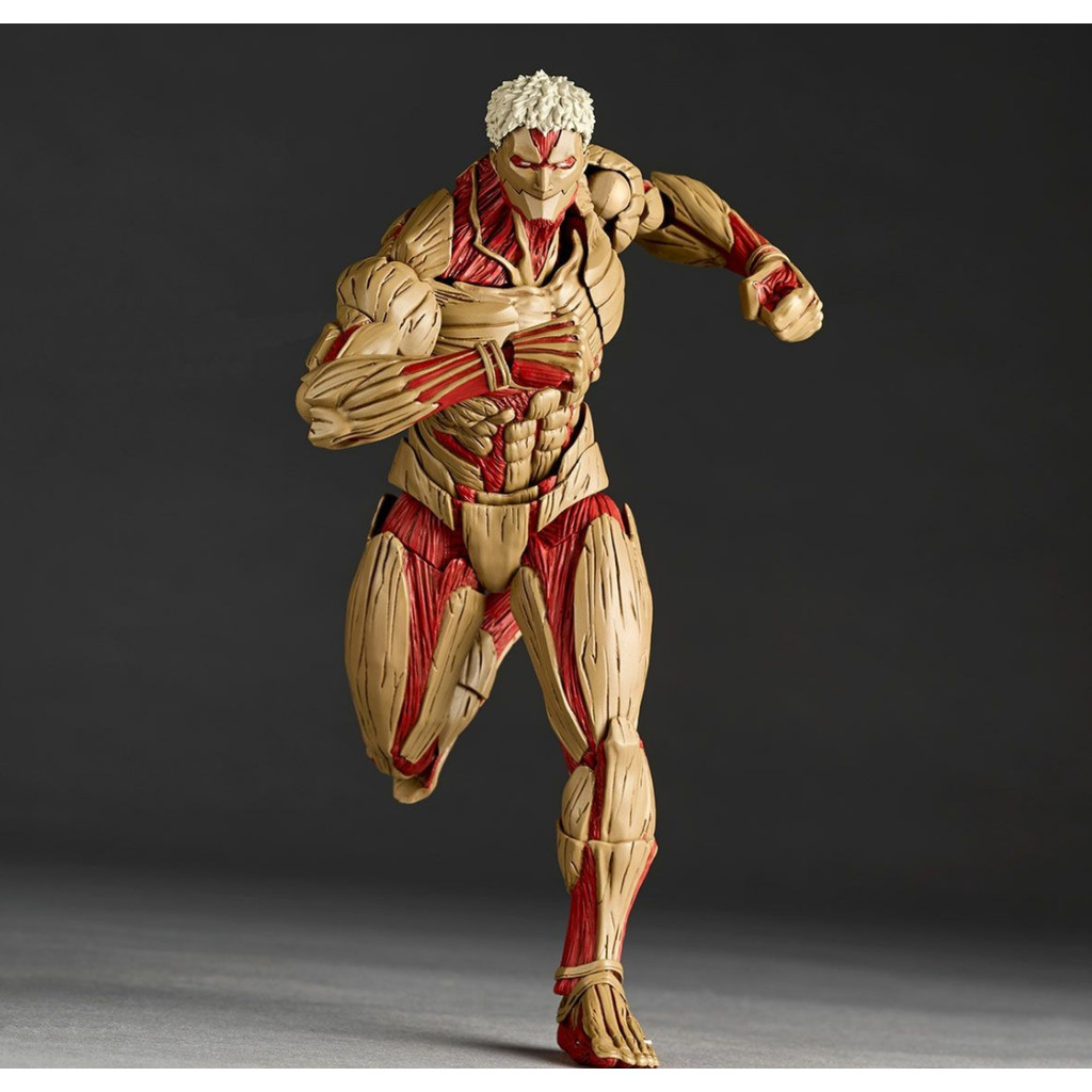 Amazing Yamaguchi Revoltech Eren Titan The Armored Titan Action Figure อะนิเมะโจมตีบน Titan Collectors ของเล่น - รูปที่ 7