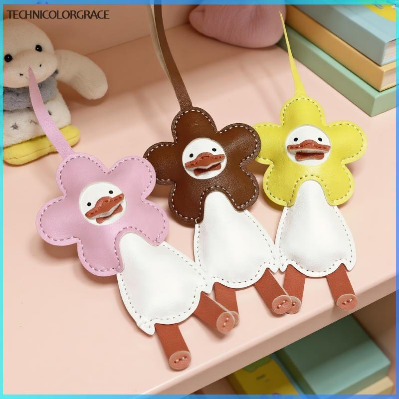 Technicolorgrace พวงกุญแจเป็ดน่ารัก สำหรับประดับกระเป๋าและสร้อยคอ พร้อมใช้งานได้ทุกวัน TCE