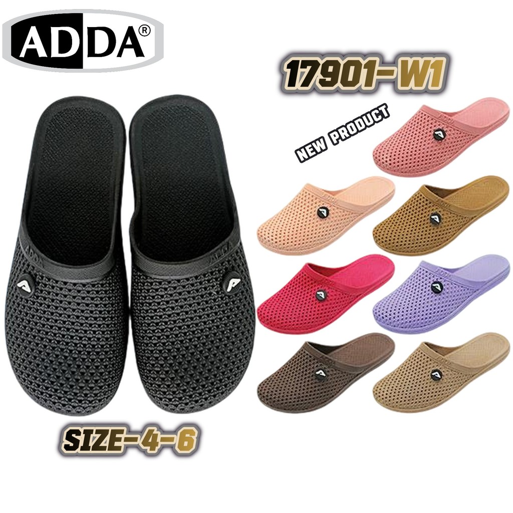 รองเท้า ADDA หัวปิด 17901-W1 VYLON FLEX วัสดุ ยาง ทนทานทรงสุภาพ ใส่สบายทั้งวัน นุ่มเบาสบาย