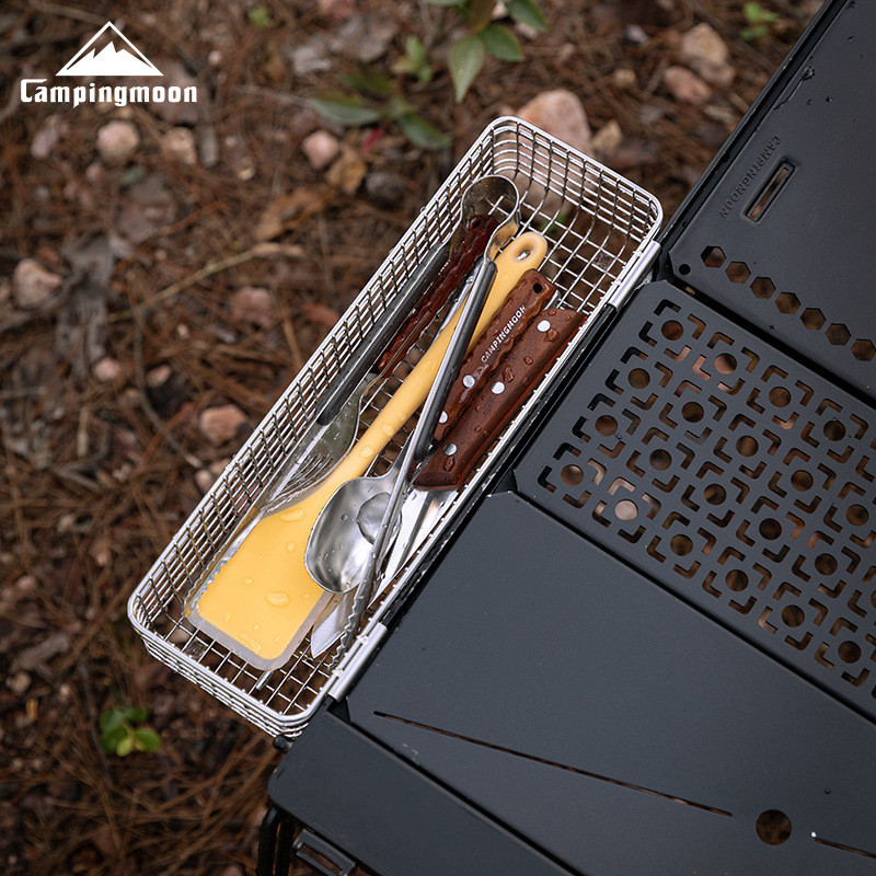 Campingmoon CK-10 กล่องเก็บช้อนส้อม IGT สแตนเลส อเนกประสงค์ ใช้เป็นอ่างล้างจานและที่แขวน ต่อเป็นโต๊ะปิกนิกได้ ของแคมป์ปิ้ง ตั้งแคมป์ ราคา ถูกที่สุด ดีลบีเคเค แกลเลอรีภาพที่ 2