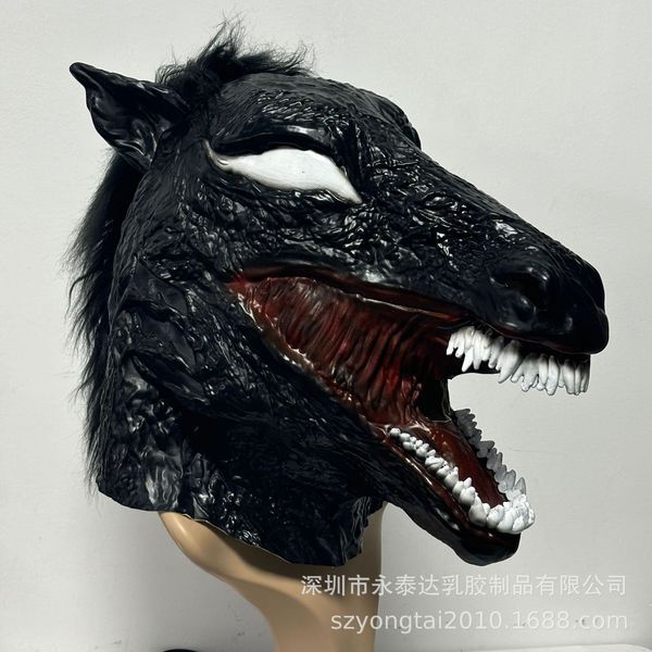 หน้ากากแฟนซี หน้ากากวันสงกรานต์ Venom 3 คน Fit cos Horse Head Venom Headgear ฮาโลวีนสยองขวัญภาพยนตร์