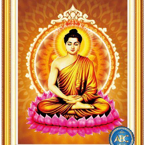 STONE PAINTING พระศากยมุนี VS482 (ขนาด: 60 x 80ซม.)