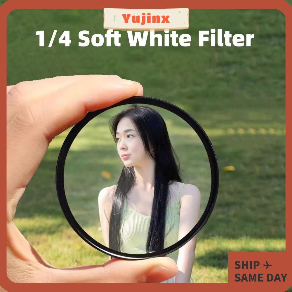 YUJINX Soft Filter, Film Camera Mist Dreamy 1/4 White Soft Lens Filter, Retro Ultra Slim 49/52/58/62/67 Mm Soft Diffusion Filter