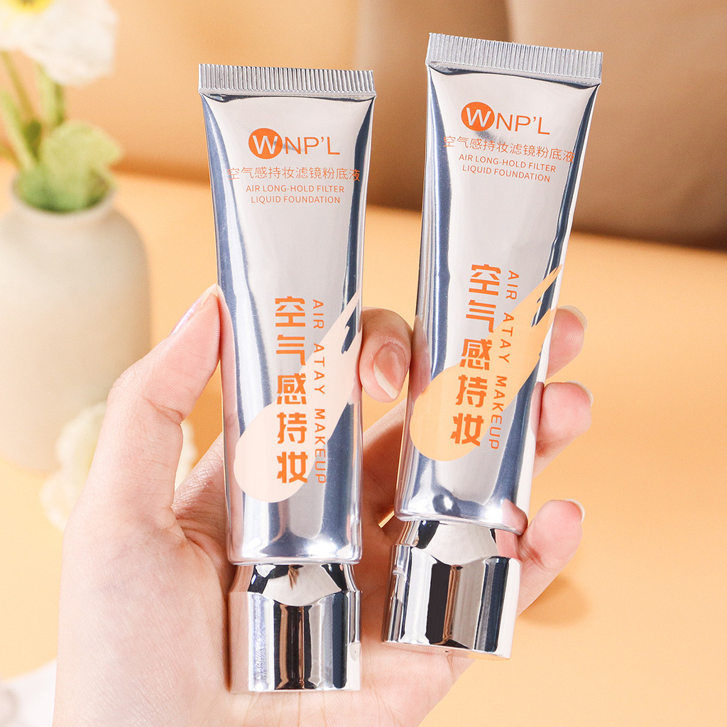 WNP L Air Holding Makeup Liquid Foundation คอนซีลเลอร์ Brightening Cream Light Moisturizing Non-stic