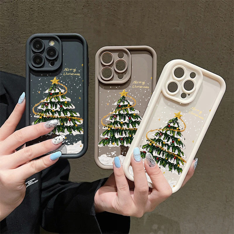 Merry Christmas Tree พิมพ์เคสโทรศัพท์สําหรับ POCO X7 F7 X6 X5 F6 F5 Pro M6 Pro C65 Mi 14T 13T Pro ปกอ่อน