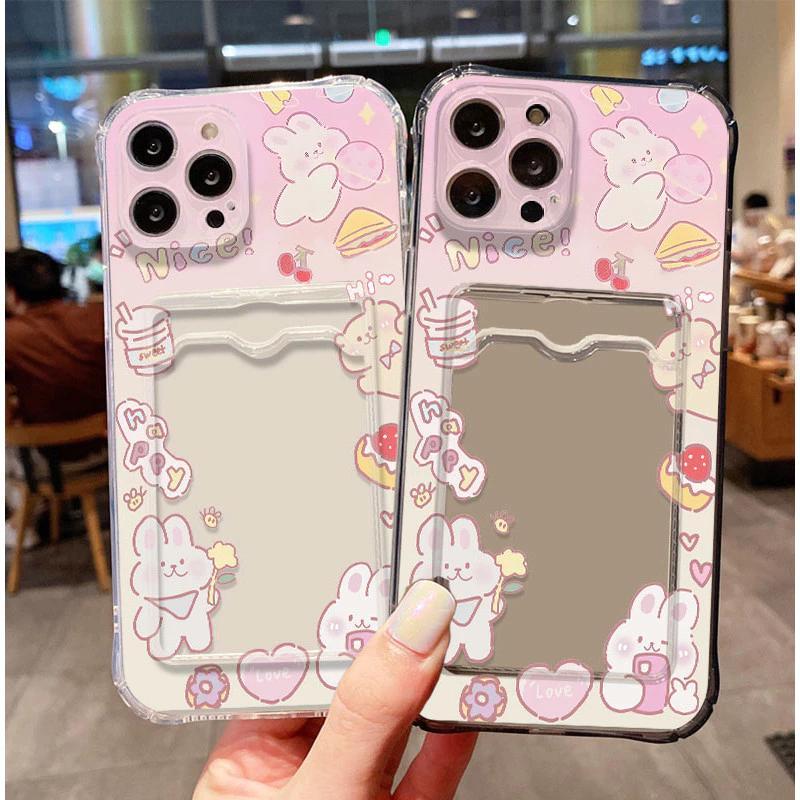 Softcase ATM ID Slot รูปแบบกระต่ายการ์ด Anti Shock สําหรับ Realme C65 C63 4G C61 12 Lite C67 10 9 9i