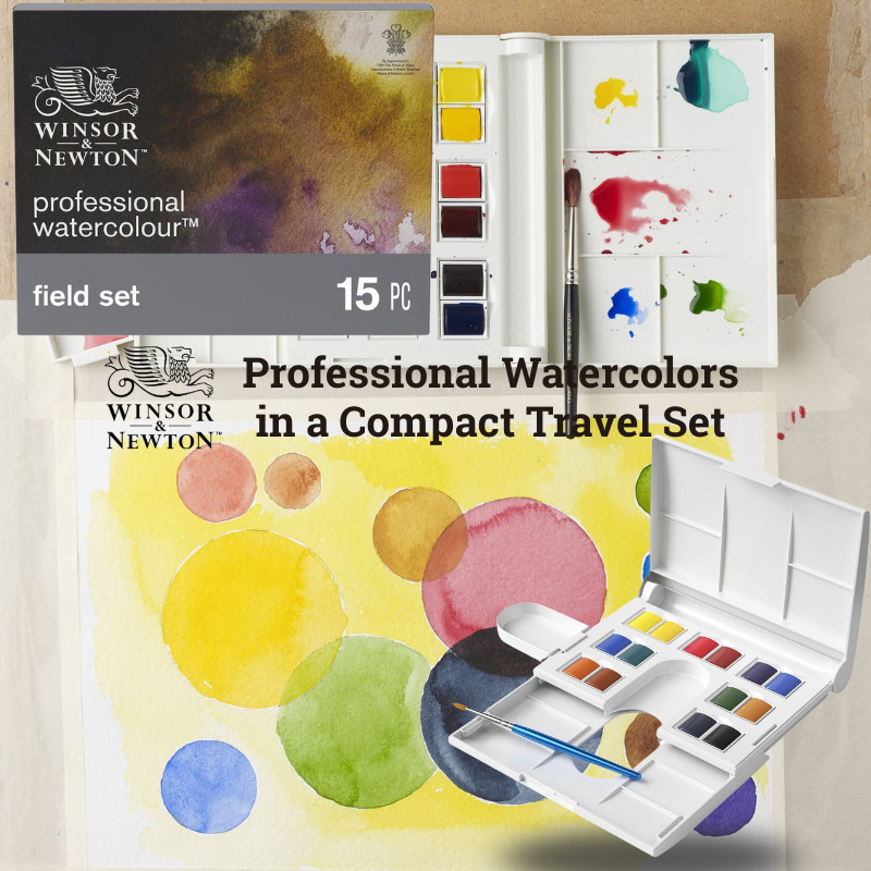 Winsor & Newton AWC 049 Compact Set – 14 Watercolor Colors