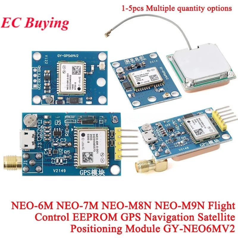 GY-NEO6MV2 NEO-6M NEO-7M NEO-M8N NEO-M9N การควบคุมการบิน EEPROM GPS นําทางโมดูลตําแหน่งดาวเทียม 51 S