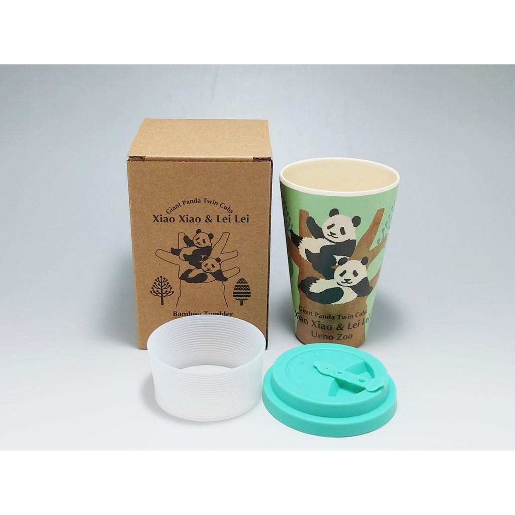 ญี่ปุ่น Daigou Tokyo Ueno Zoo Panda Lei Lei Xiao เส้นใยไม้ไผ่เป็นมิตรกับสิ่งแวดล้อม Handy Cup 350ml