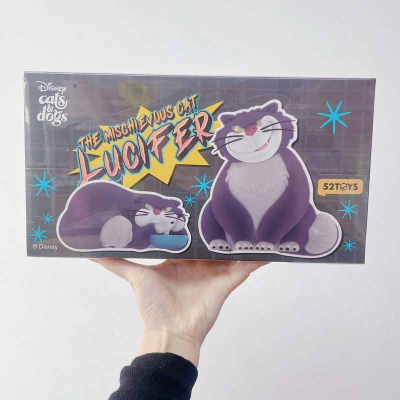 Bad Cat Cat Cat Lucifer Series Flocking รูป Mystery Box สินค้าตุ๊กตาเดสก์ท็อปเครื่องประดับ