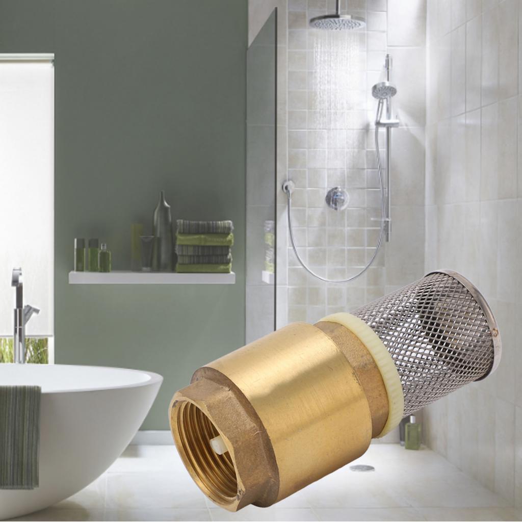 Haape เช็ควาล์วทองเหลือง G1 ด้าย One Way Foot Good Sealing Backflow Antier พร้อมกรองสําหรับน้ํามันน้