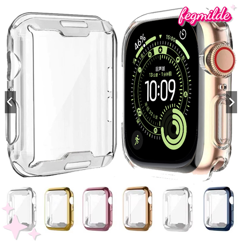 เคส TPU นุ่ม for Apple Watch Ultra/SE 3 2 49 มม 46 มม 44 มม 45 มม 42 มม 41 มม 40 มม Iwatch Series 11 10 9 8 7 6