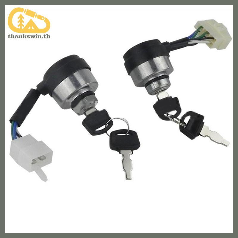 Thankswin 4/6 Wire Way เครื่องกําเนิดไฟฟ้าเบนซินจุดระเบิดเริ่มต้นกุญแจล็อคสวิทช์สําหรับ 2-3KW 168F แ