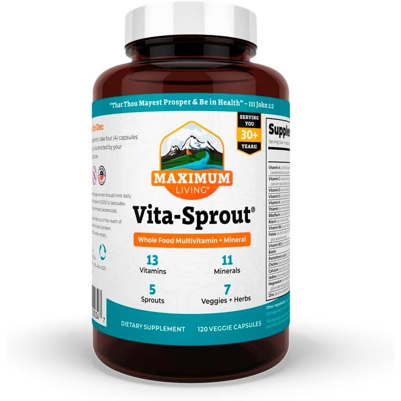 Vita-grow Whole-Food Multivitamin & Phytonutrient Blend - 120 แคปซูล