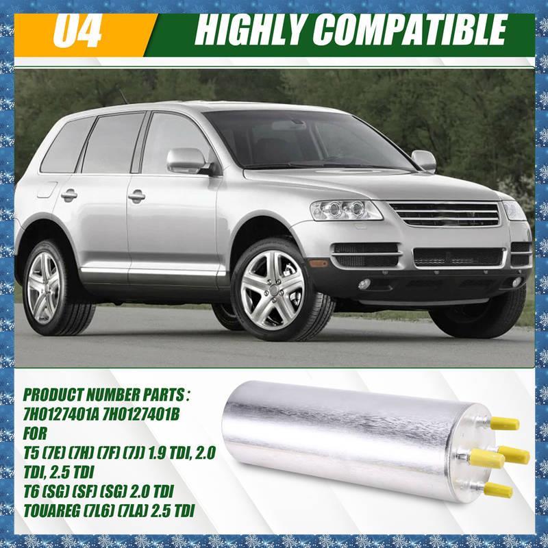 (PGM)ฟิลเตอร์ติดรถยนต์ 7H0127401บี 7ชม.0127401สําหรับVW 7L6 7LA 2.5TDI Transporter T5 T6 1.9TDI 2.0T