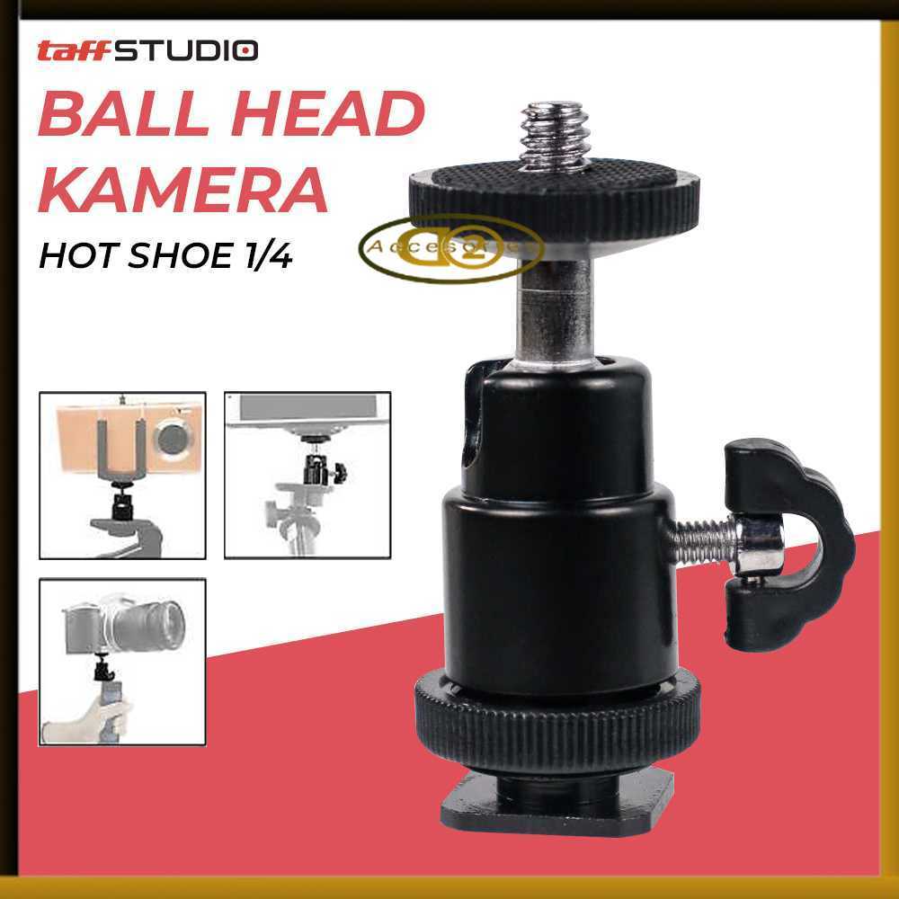 TaffSTUDIO หัวบอลกล้องรองเท้าร้อนขนาด 1/4 นิ้วสากล - QM3621