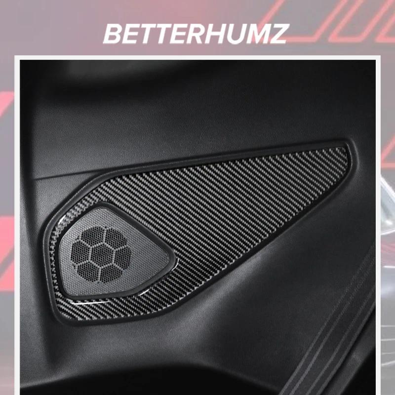 คาร์บอนไฟเบอร์สําหรับ Subaru BRZ/Toyota GR86 2021- ด้านหลังที่นั่งข้อศอก Pads Trim สติกเกอร์ตกแต่งปร