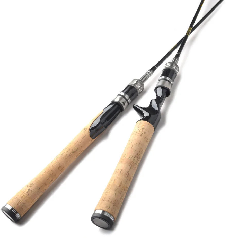 1.68m 1.8m 1.98m Ul Carbon Spinning Fishing Rod Casting Solid Tip Fast Action L.w 1.5-5g Ultralight 