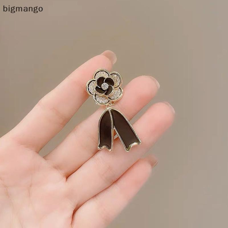 [bigmango] พินคลิปโบว์ดอกเชาเมลlyaสำหรับผู้หญิง ประดับเสื้อผ้าหรือนุ่มเงางาม