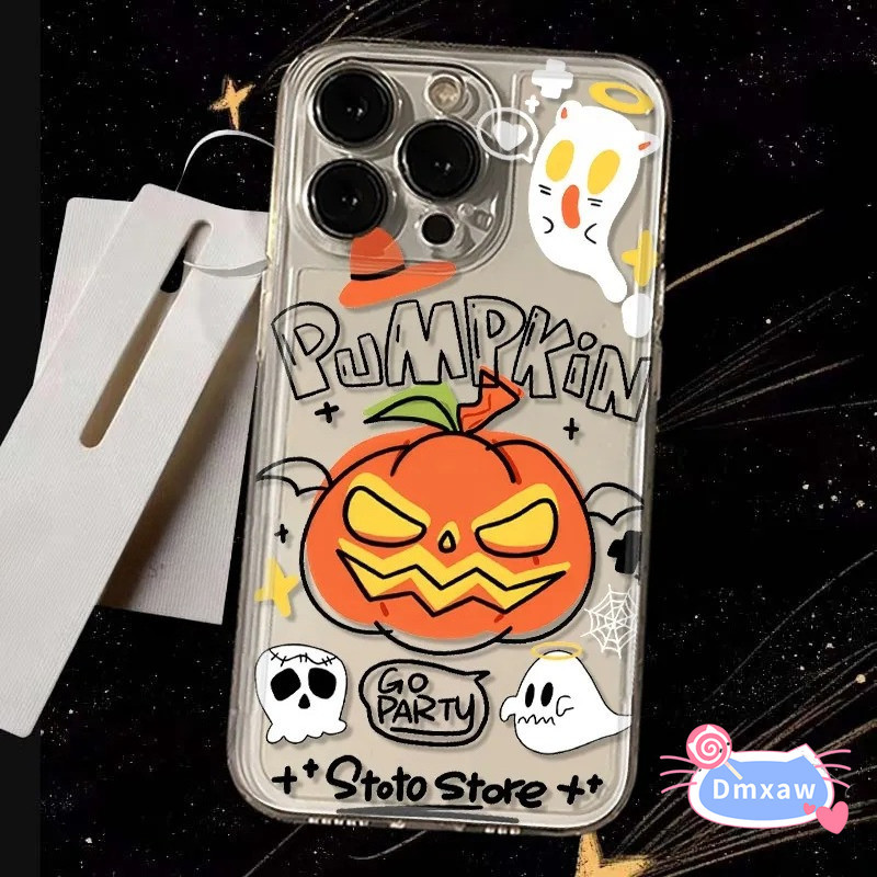 น่ารักฮาโลวีนฟักทอง Ghost เคสโทรศัพท์สําหรับ Realme GT7 GT7T GT6 GT6T GT5 GT3 240W GT2 GT Neo 7 7X 6