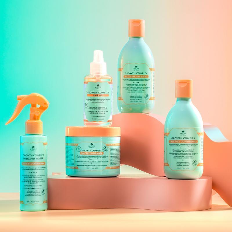 Nature Spell New Growth Complex Collection พร้อมครีมนวดผม Rosemary Water Leave-in
