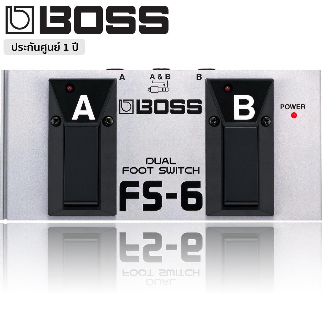 BOSS® FS-6 Dual Foot Switch ฟุตสวิทช์คู่ สามารถเป็นได้ทั้งวงจร Latching (BOSS FS-5L) และ Unlatching 