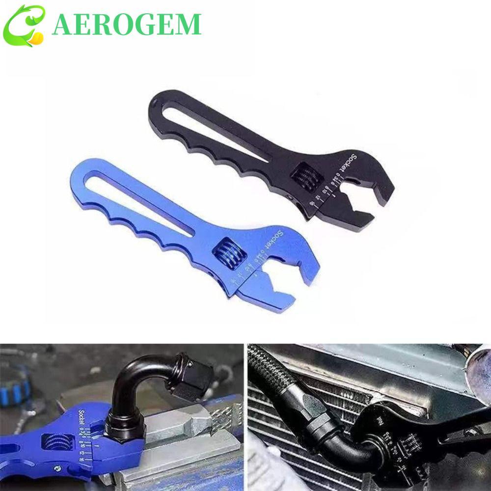 AEROGEM ประแจเลื่อน, คู่มือ 3AN-16AN AN ท่อ FITTING Spanner, กันลื่นน้ําหนักเบาสีแดง/สีฟ้า/สีดําอลูม