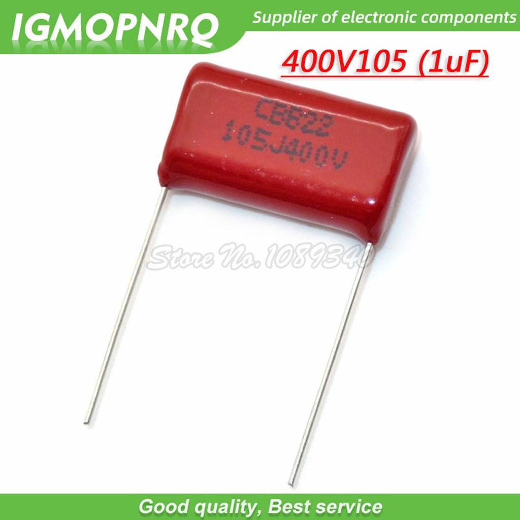 10PCS 400V105 1UF Pitch 15 มม.20 มม.400V 105 1,000NF CBB 400V105J-P20 ยี่ห้อใหม่