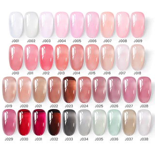 【Local】UR SUGAR 15ml Jelly Coffee Nail Gel Polish Pudding Translucent Color Gel กึ่งถาวร UV Gel Nail Art Soak Off Vanish