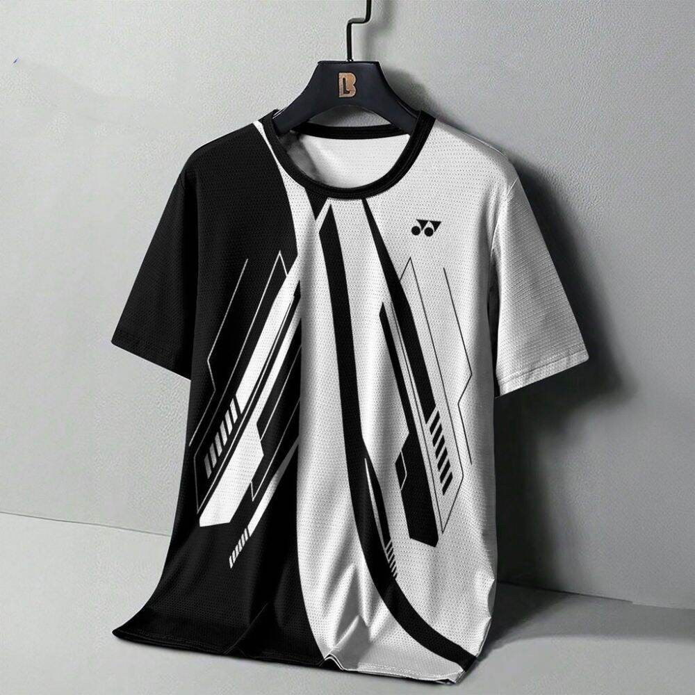 ฤดูร้อน Yonex T เสื้อแบดมินตันเสื้อยืดเสื้อกีฬาผู้ชาย Breathable Quick-Drying ยืด