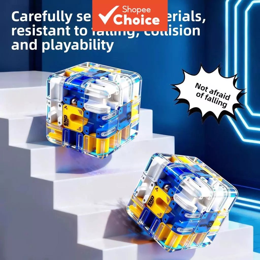 ทรงกลมเขาวงกต Cube 3x3 Magic Cube สมอง Teaser Logic Battle Focus การฝึกอบรมความเครียดบรรเทาของเล่นสําหรับเด็กผู้ใหญ่