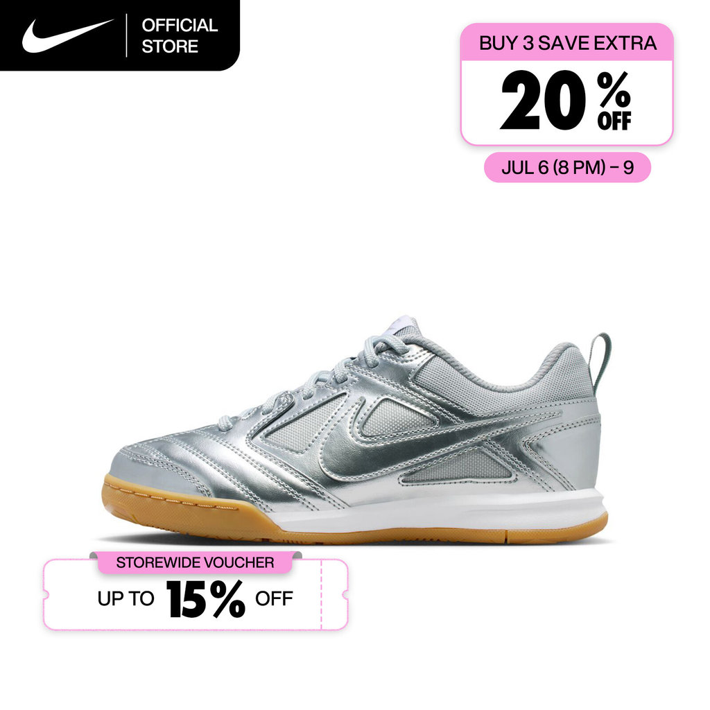 Nike Older Kids' Gato LV8 Shoes - Metallic Silver [II7084-001]