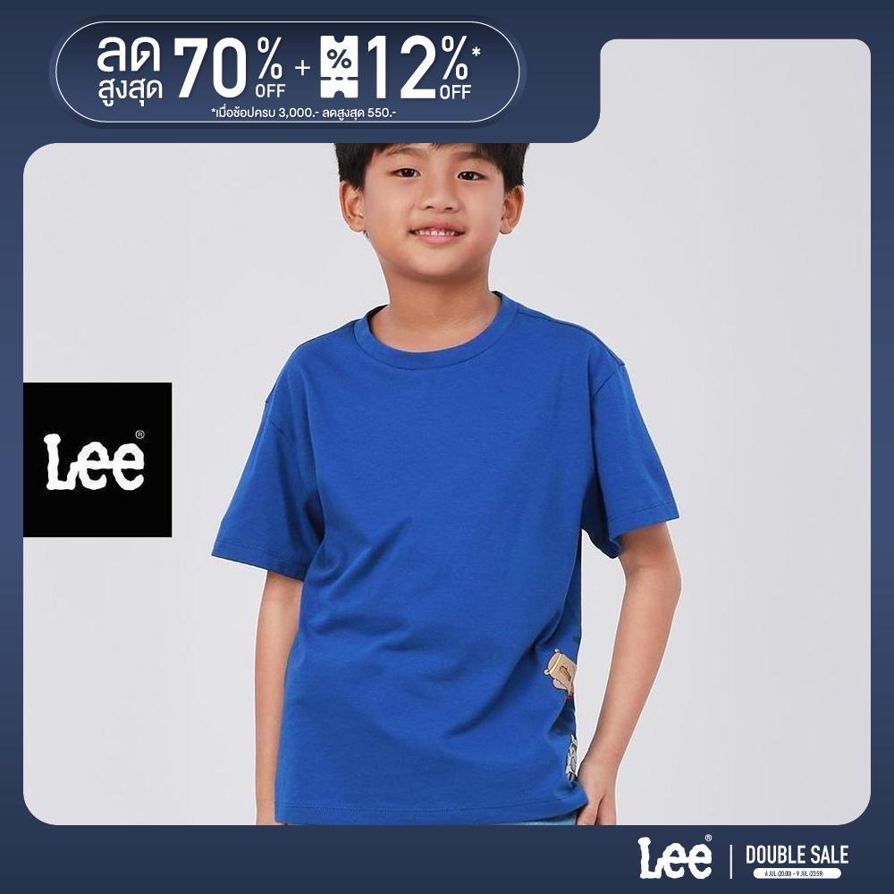 LEE KIDS เสื้อยืดแขนสั้นเด็กผู้ชาย คอลเลคชั่น Mini Zoo Regular รุ่น LK S426BTSSN15 น้ำเงิน