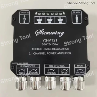 [พร้อมส่ง] SIENWINY YS-MT21 แอมป์จิ๋วบลูทูธ 2.1CH 50W*2+100W บอร์ดขยายเสียงสเตอริโอ ซับวูฟเฟอร์ ปรับทุ้ม-แหลมได้ เบสแน่น