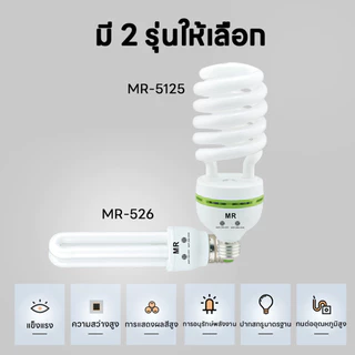 หลอดประหยัดไฟ รุ่นเฮอริเคน ขั้วเกลียว E27(85W 128W 40W) E27 เหมาะติดบ้าน ร้านค้า สำนักงาน สว่างคุ้มค่า