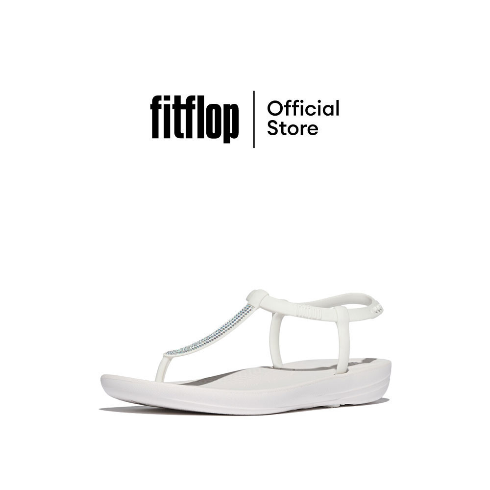 FITFLOP IQUSHION SPLASH SPARKLE TSTRAP รองเท้าแตะผู้หญิง รุ่น JD7-194 สี WHITE