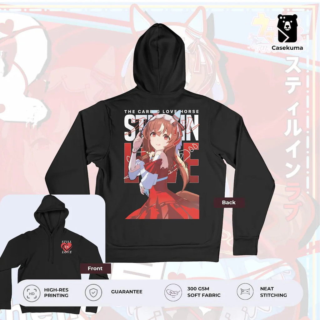ผู้ใหญ่ Hoodie  Uma Musume Pretty Derby Hoodie - Still in Love Cotton hoodie - Uma Musume Anime Urba