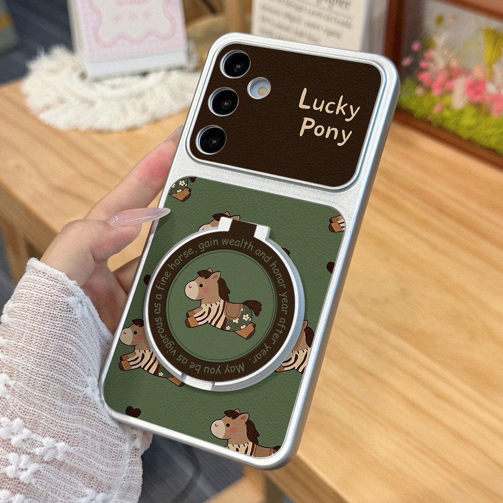 COD เคส For Samsung  A56 A27 A37 A17 A16 A07 A57 A55 A06 A13 A14 A54 A26 A35 S26 S24 S23 S25Ultra วัสดุหนังแกะผสม Cover