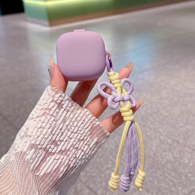 เคสหูฟังสําหรับ Samsung Galaxy buds4 / Galaxy buds4 pro FE / Buds Core หูฟังไร้สายพร้อมเชือก Bowknot