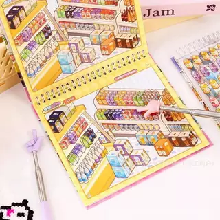 สติ๊กเกอร์ 3D Sticker Scene [ชุด Super Stocker] หน้าปกมี 2 แบบ แต่แบบลายข้างในเล่มเหมือนกัน****ไม่มีมาร์ค***พร้อมส่ง***