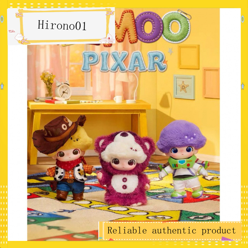 POPMART DIMOO WORLD x PIXAR Joint Series จี้ตุ๊กตาไวนิลกล่องลึกลับเซอร์ไพรส์