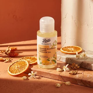 Boots Ingredients Orange Blossom & Jasmine Massage Oil 100Ml บู๊ทส์ อินกรีเดียนส์ ออยล์